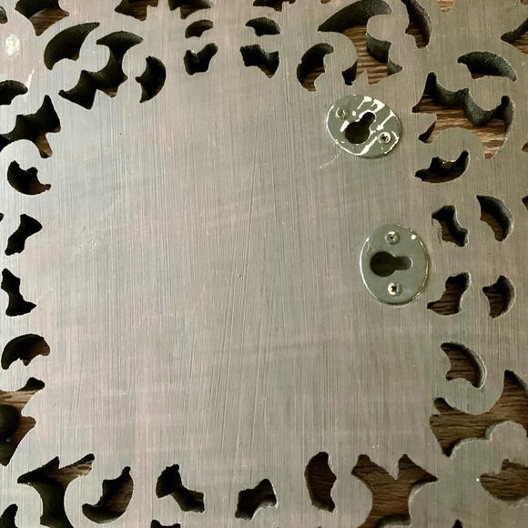 Handcrafted Filigree Wooden Teak Plaque 9/9” - Picture 3 of 10